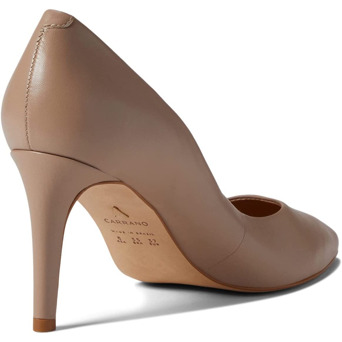 Carrano Beatriz Leather Pump- Taupe