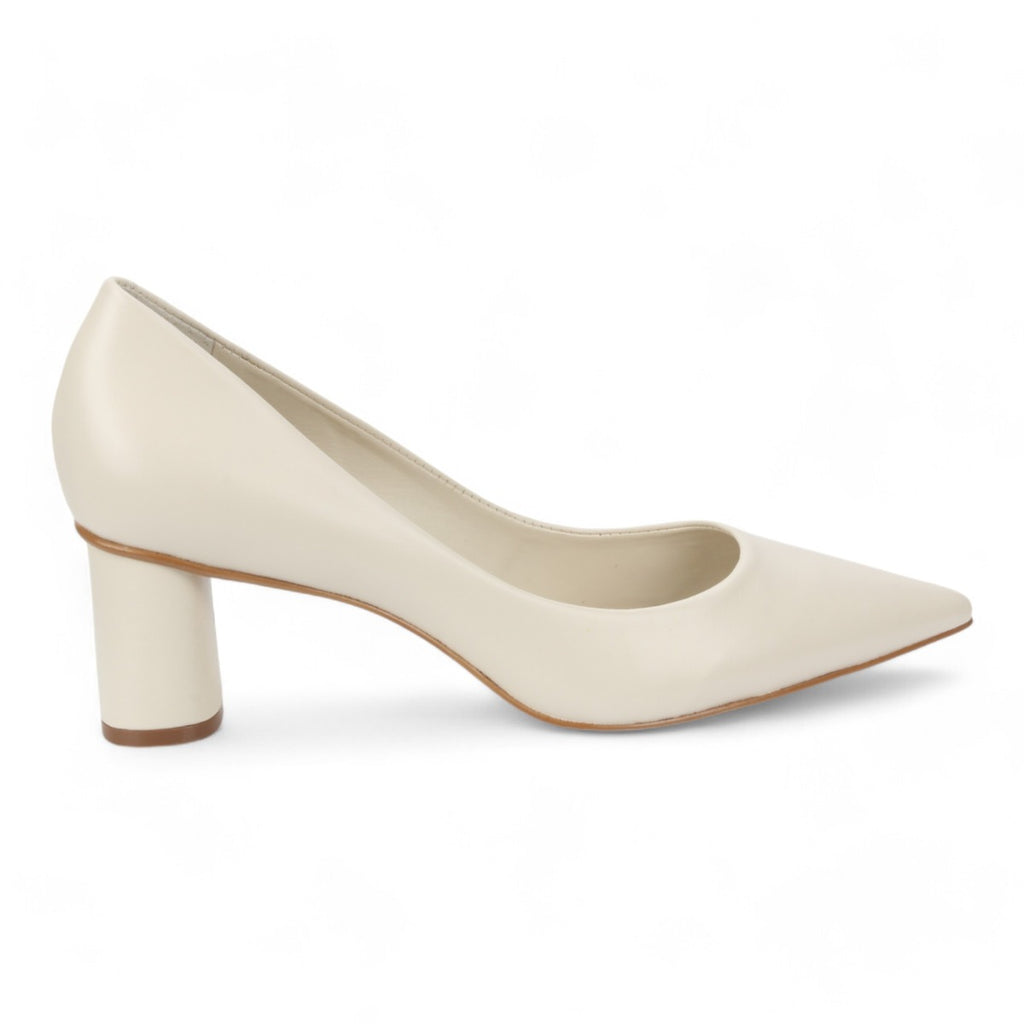 Carrano Classic Block Heel Pump - Latte