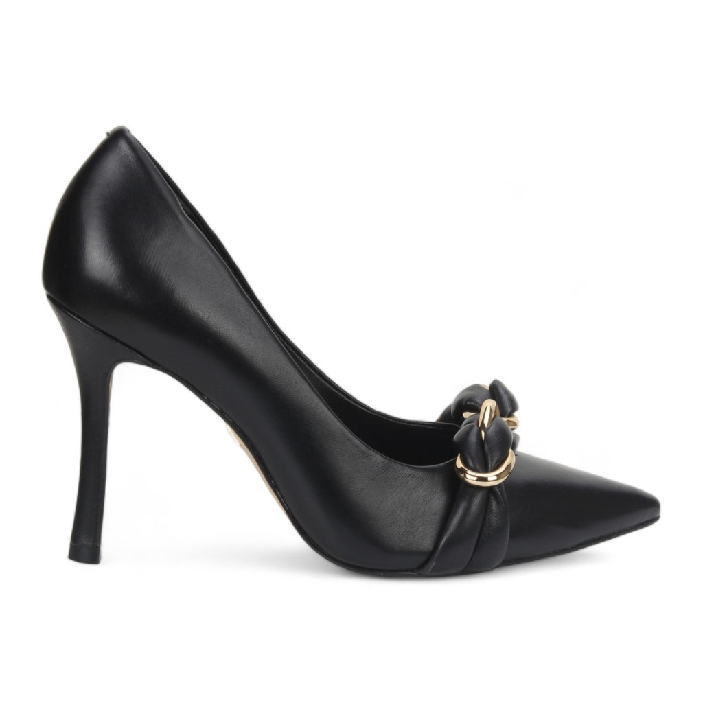 Carrano Embellished Dress Leather Pump - Black