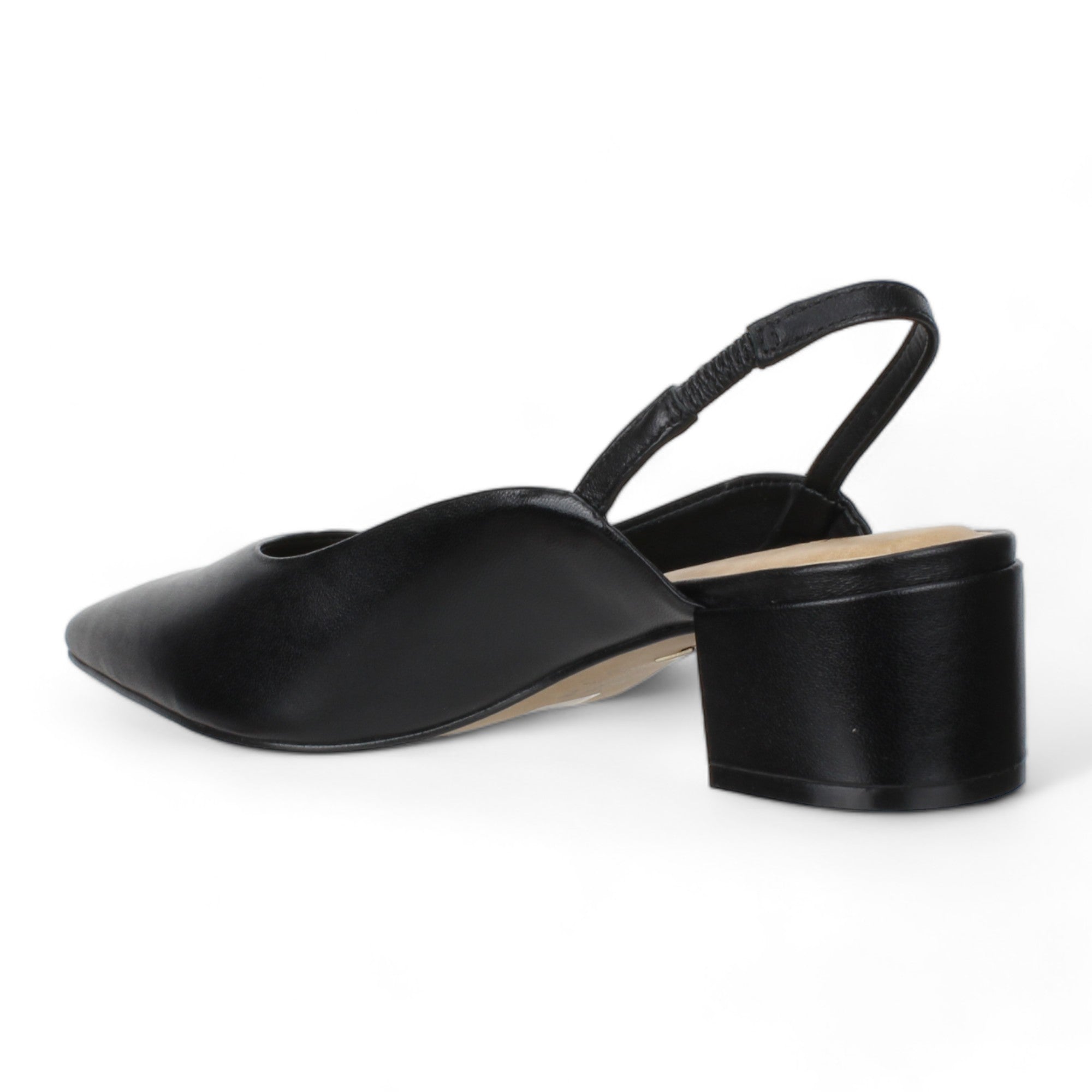 Carrano Heidi Leather Slingback Pump - Black