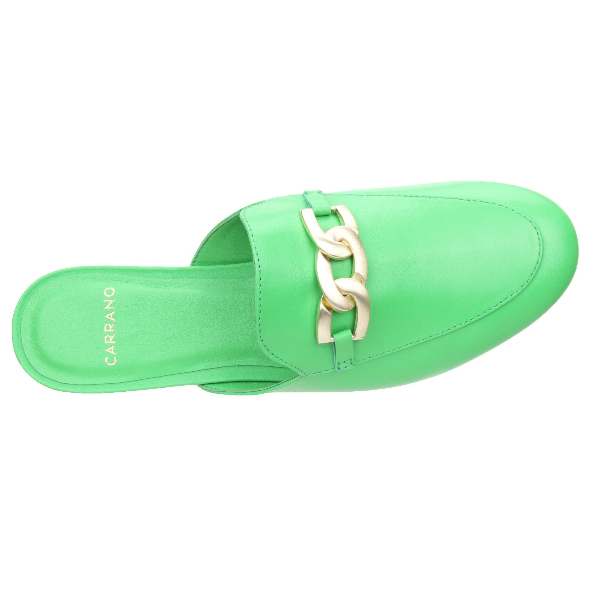 Carrano Julietta Leather Mule-Green
