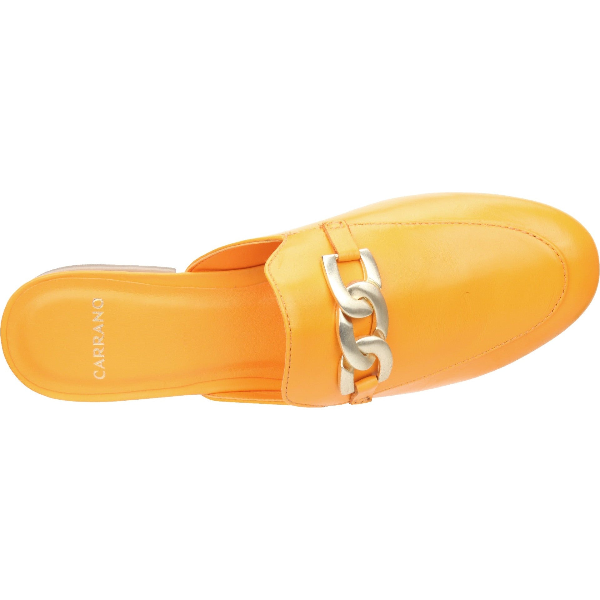 Carrano Julietta Leather Mule-Tangerine