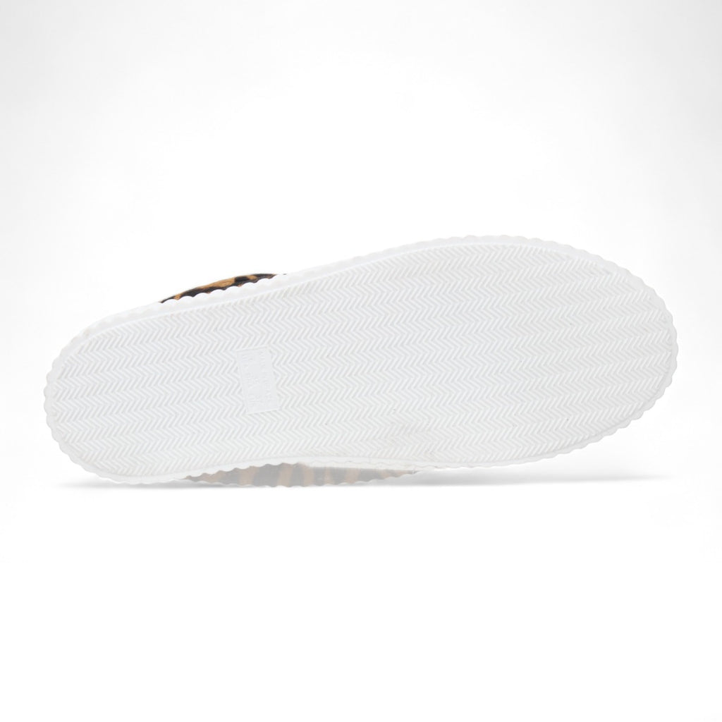 Carrano Leather Fur Sneakers - Calf Hair Leopard/Zebra