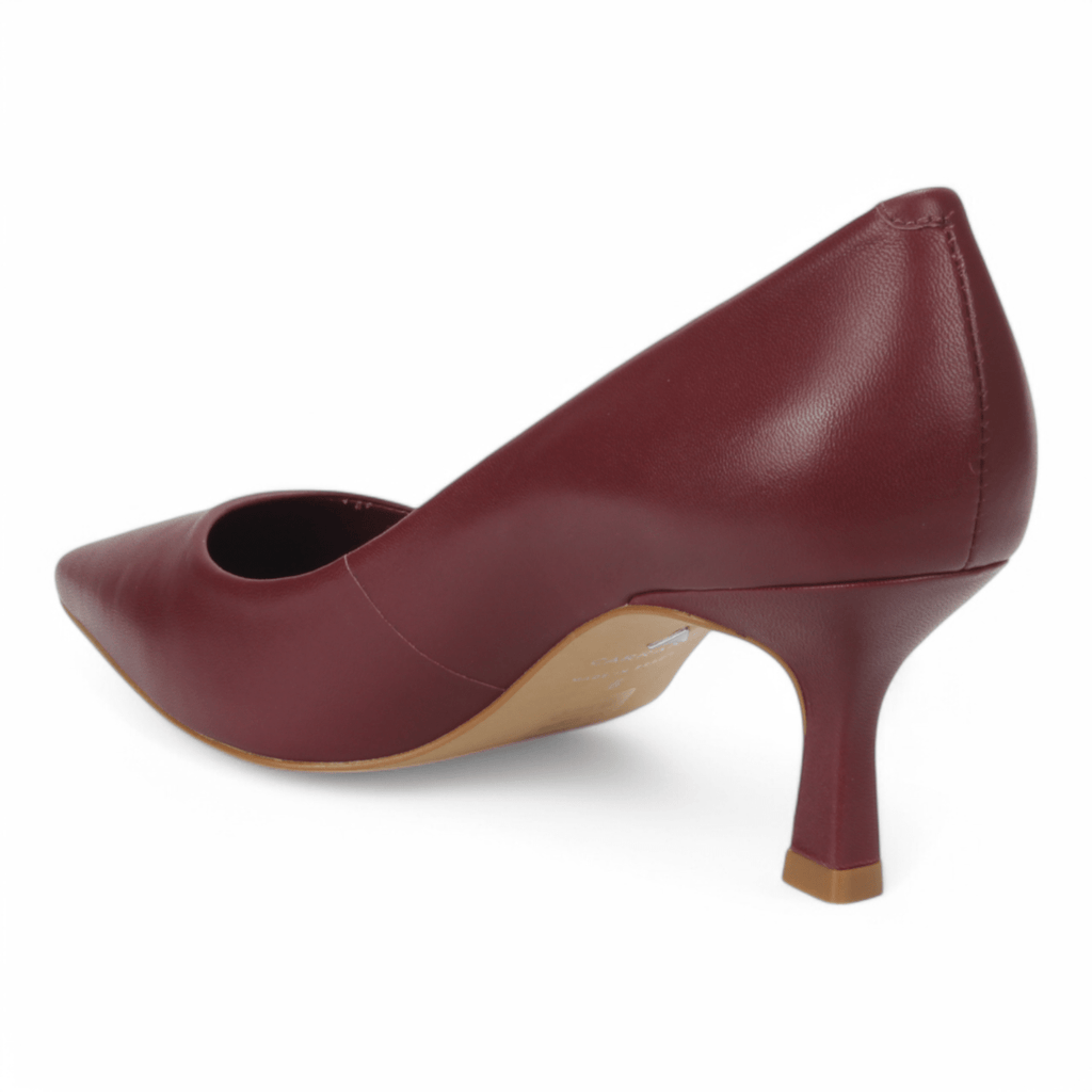 Carrano Leather Pump - Syrah