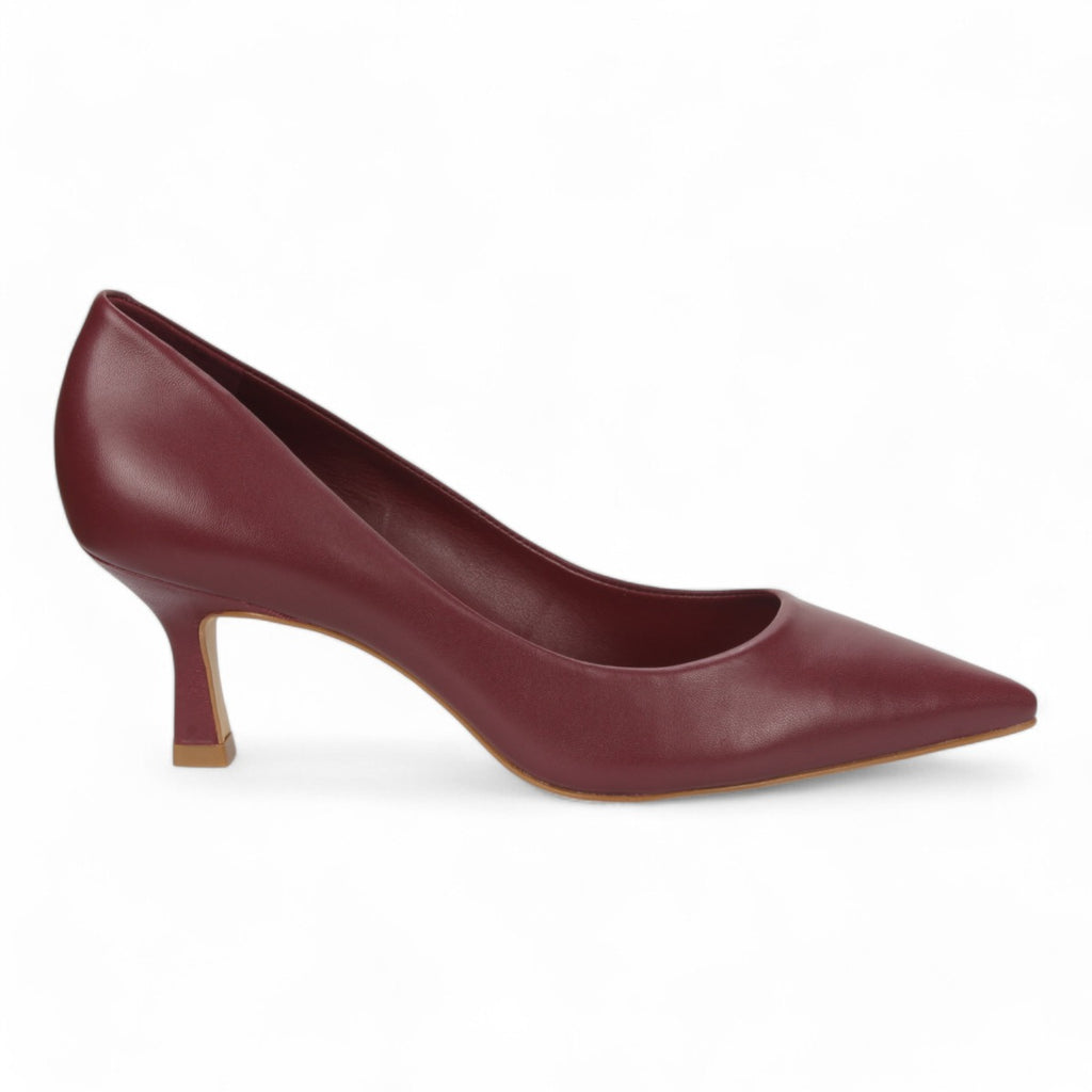 Carrano Leather Pump - Syrah