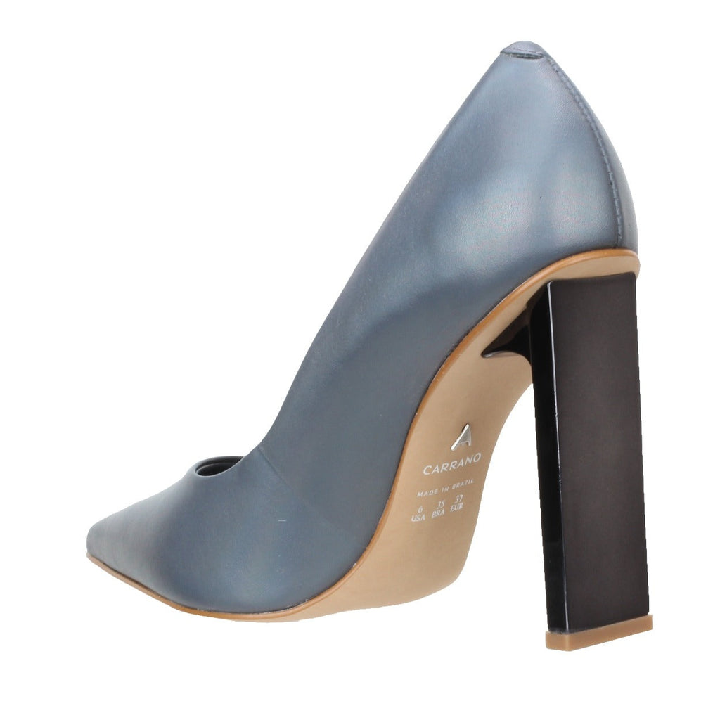 Carrano Maggie Slade Heel Leather Pump-Iron