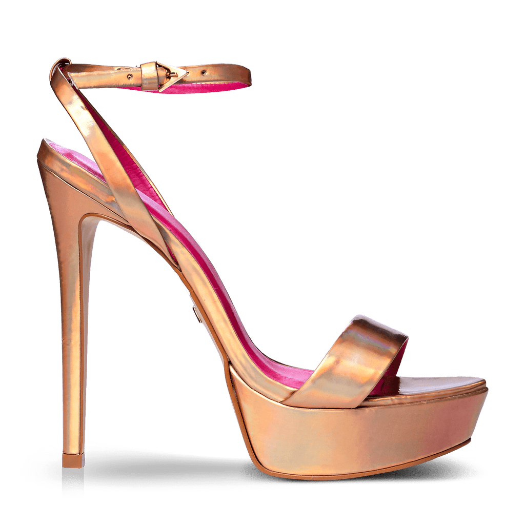 Carrano Nancy High Heel Dress Platform Sandal-Gold