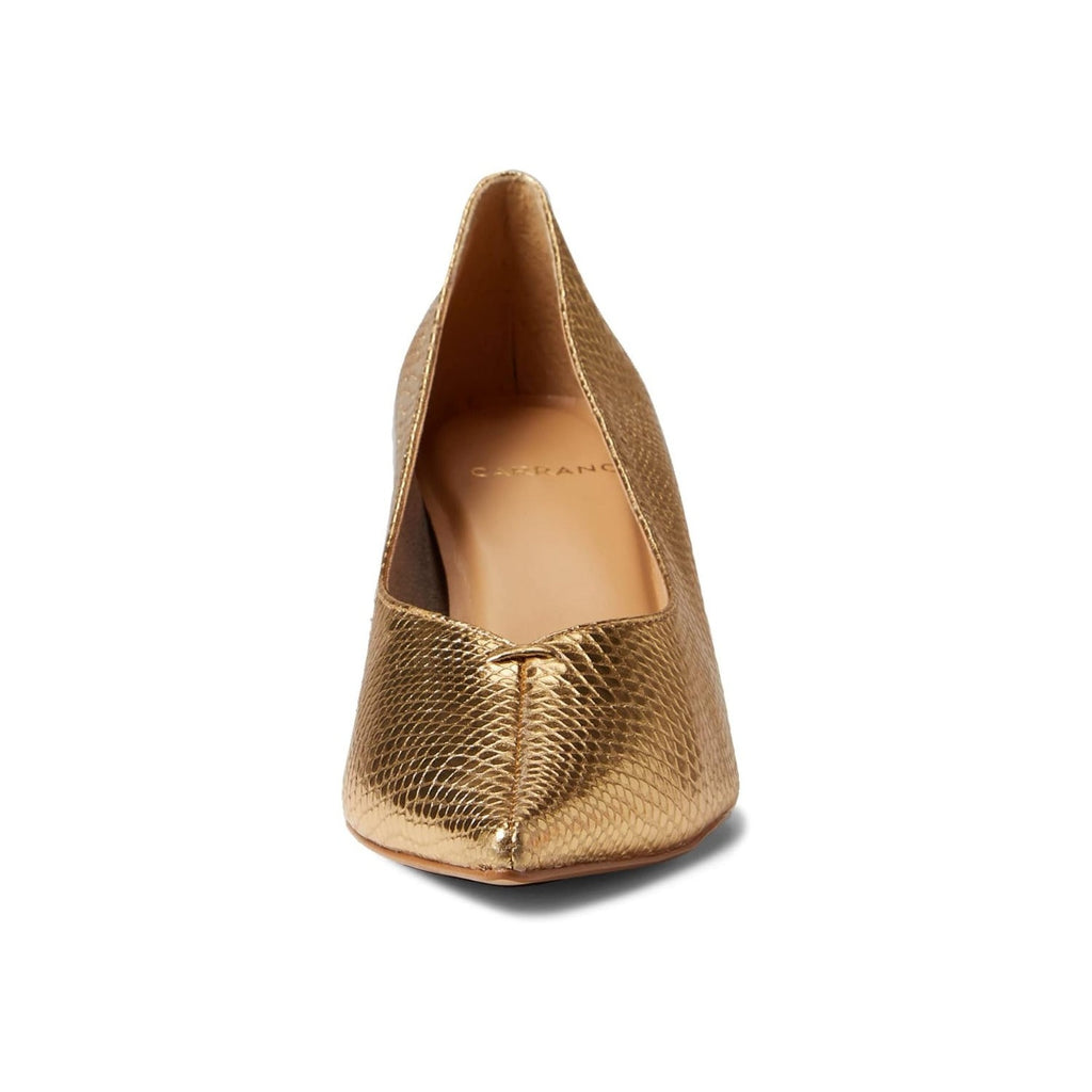 Carrano Natalia Leather Pump - Snake Gold