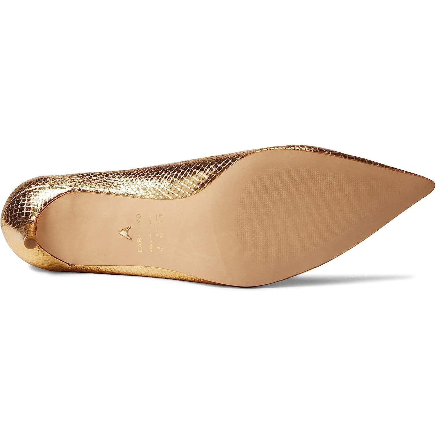 Carrano Natalia Leather Pump - Snake Gold
