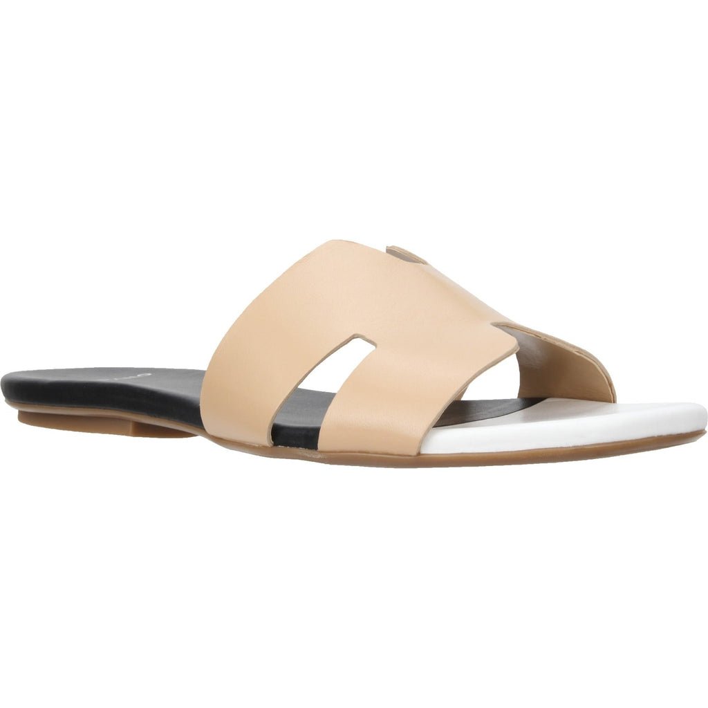 Carrano Nayeli Leather Slide Sandal - Multi-Cream