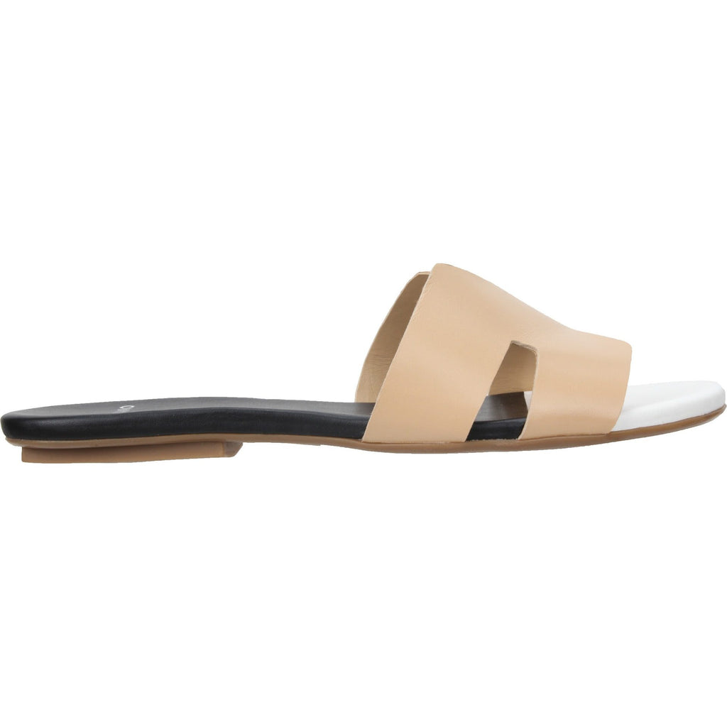 Carrano Nayeli Leather Slide Sandal - Multi-Cream
