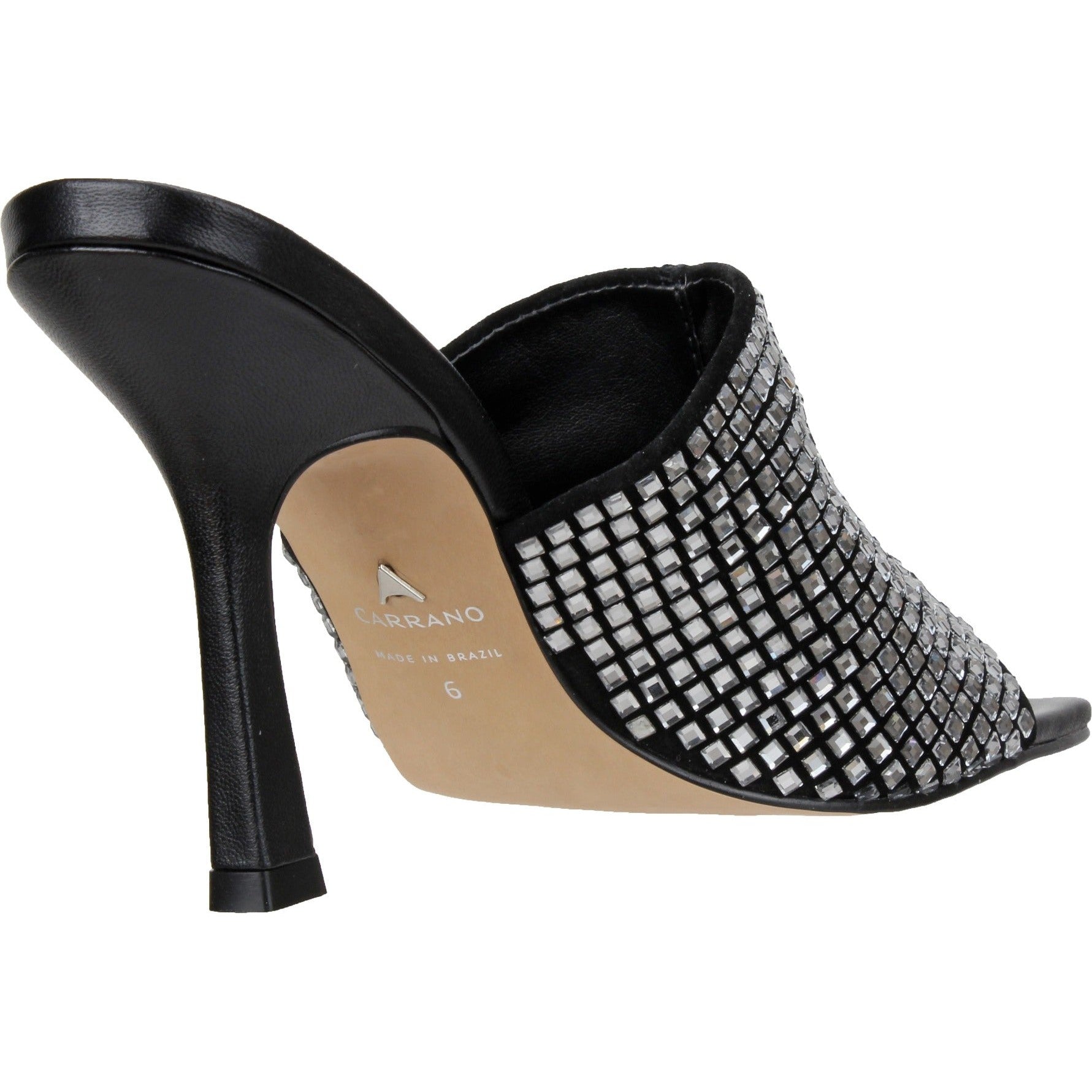 Carrano Perla Leather Sandal - Black