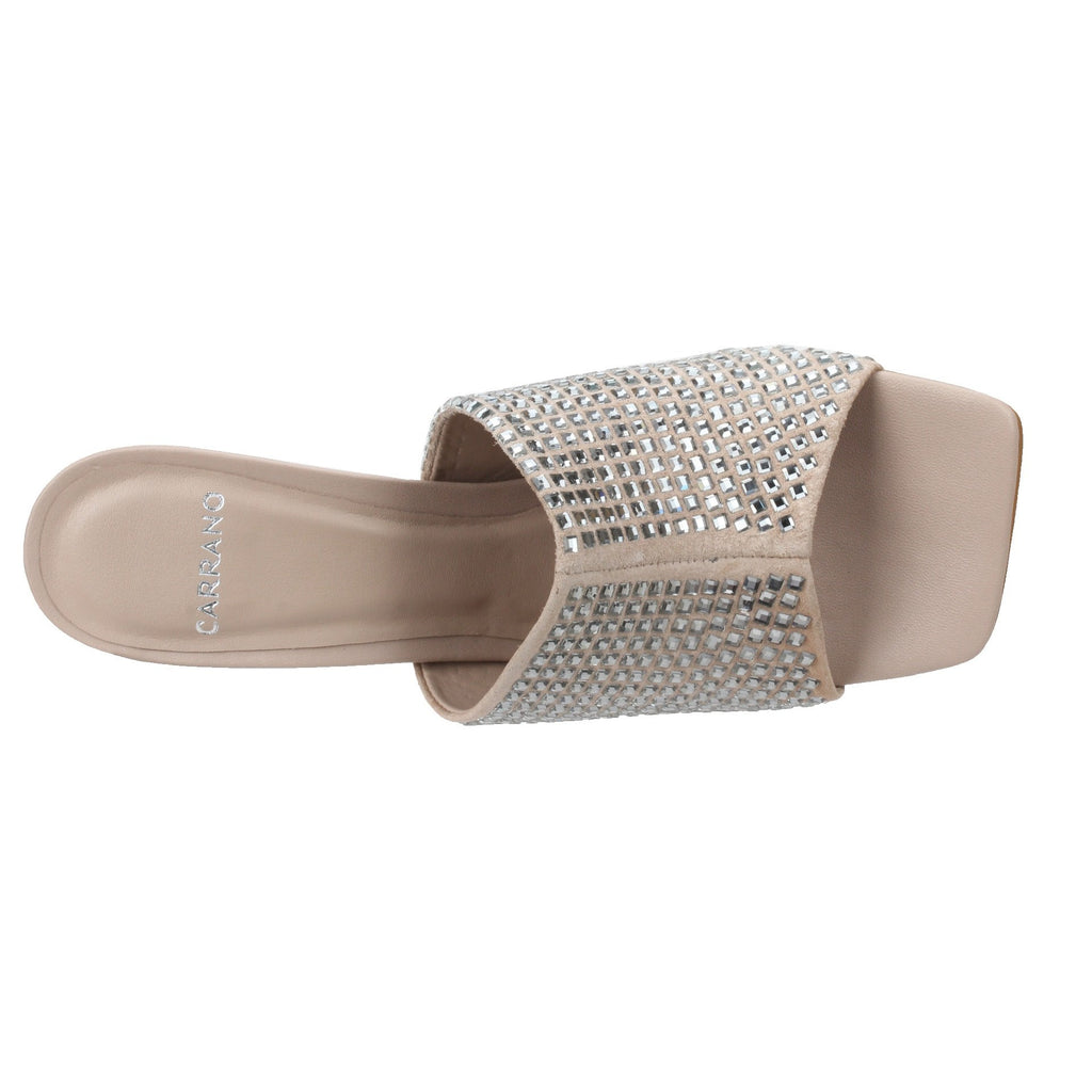Carrano Perla Leather Sandal - Nude