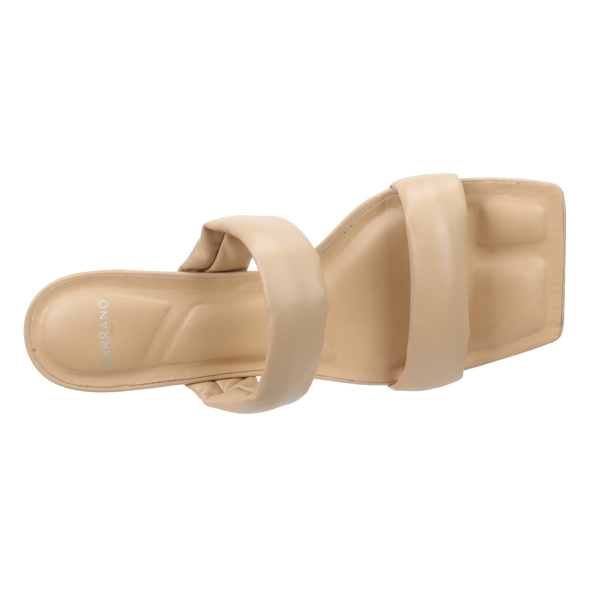 Carrano Phoebe Leather Slide Sandal - Cream