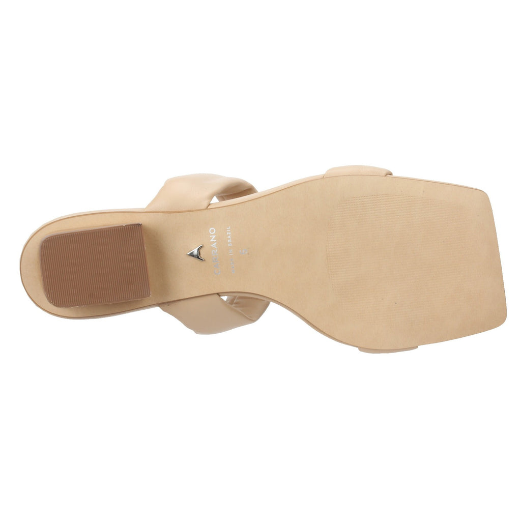 Carrano Phoebe Leather Slide Sandal - Cream