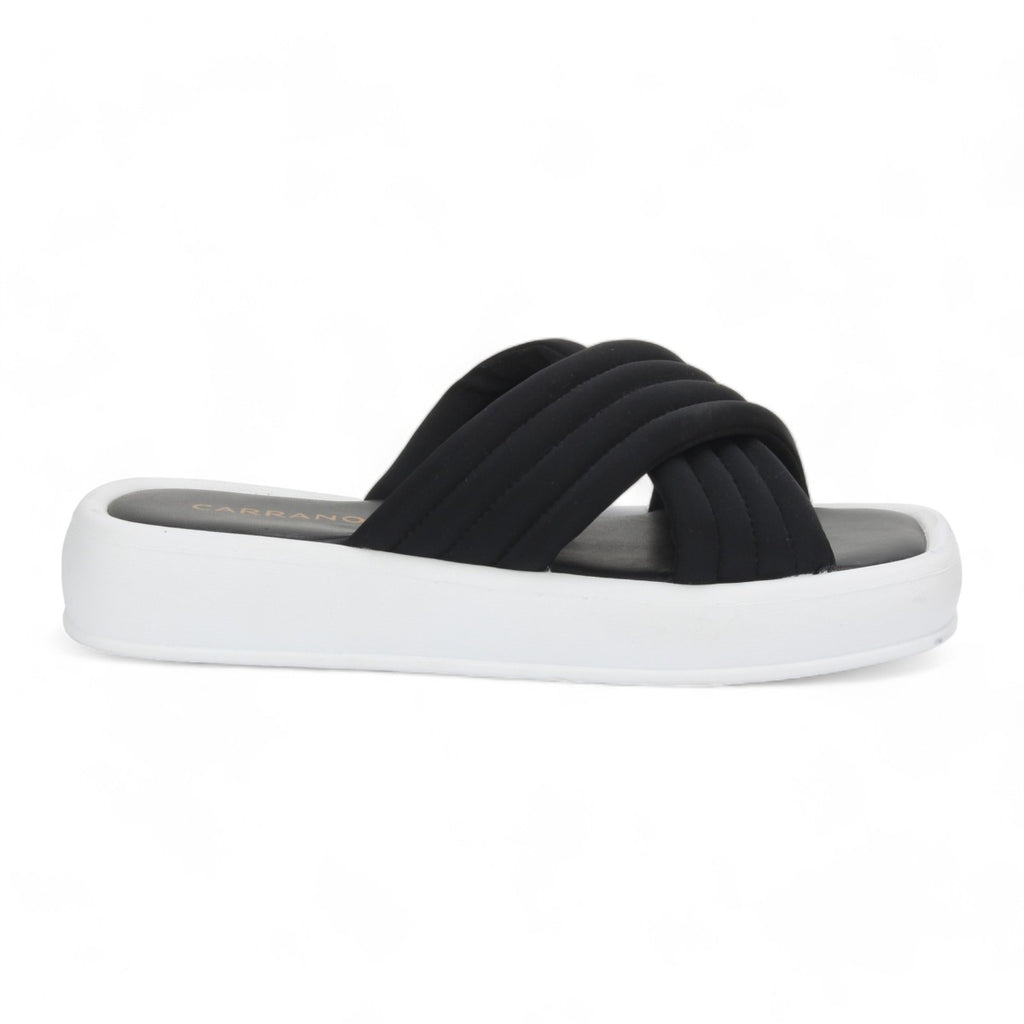 Carrano Platform Slide Sandal - Black