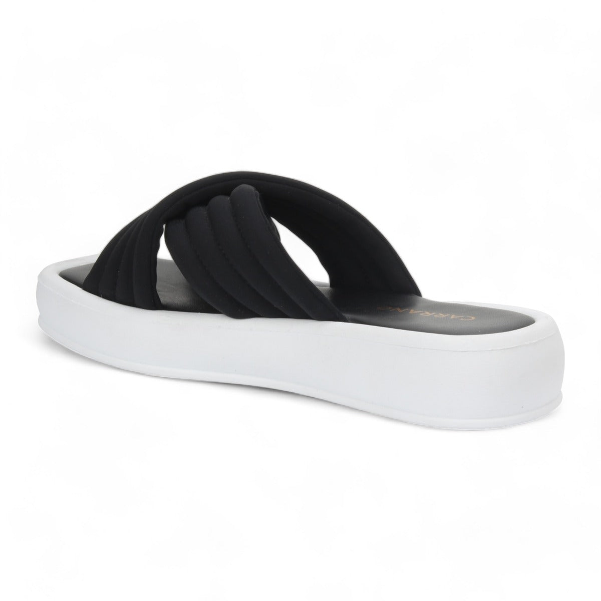 Carrano Platform Slide Sandal - Black