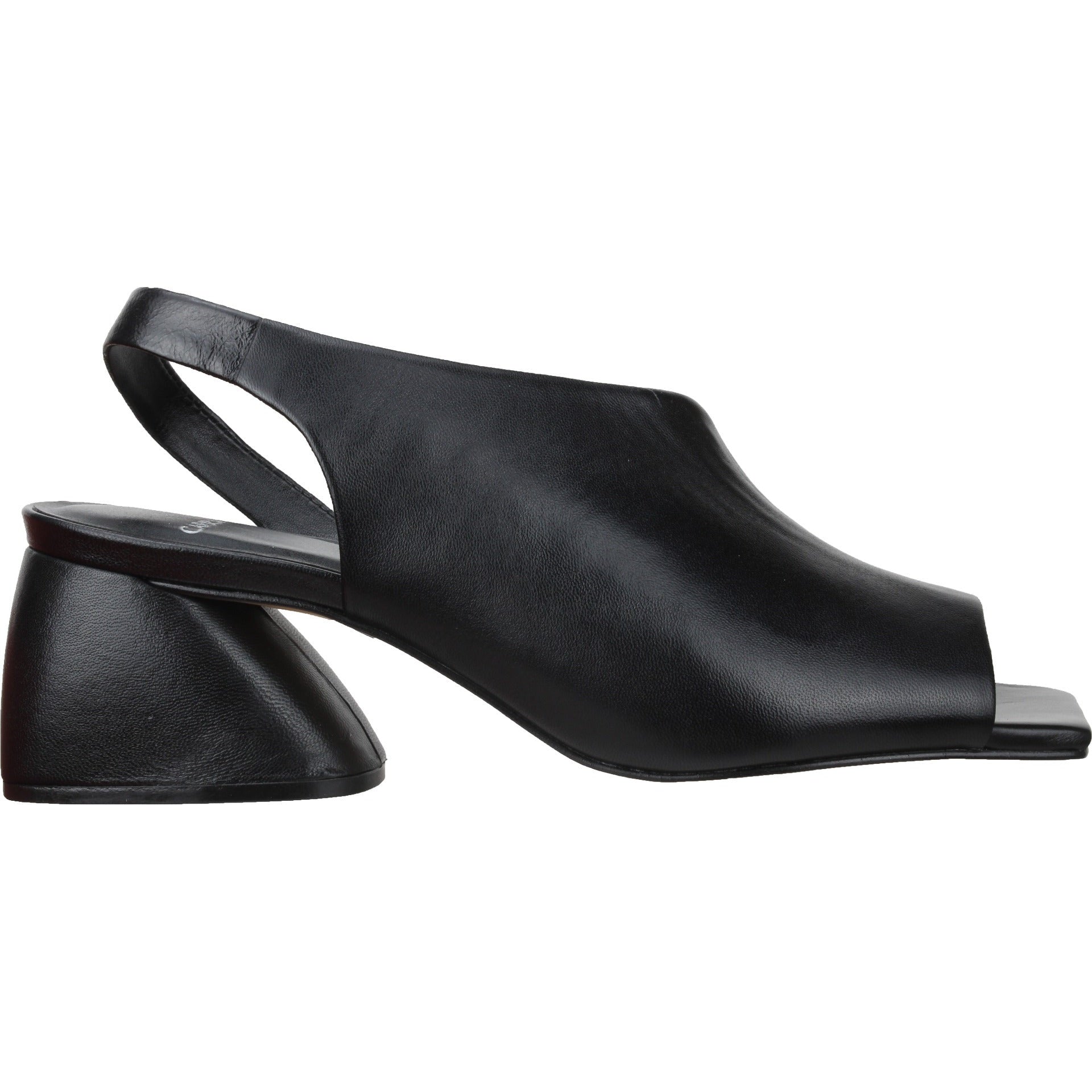 Carrano Rexana Slingback Leather Sandal-Black