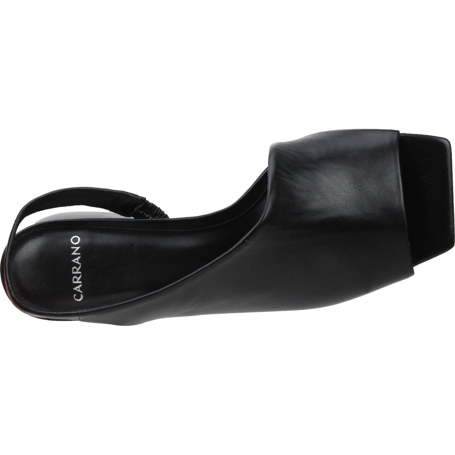 Carrano Rexana Slingback Leather Sandal-Black