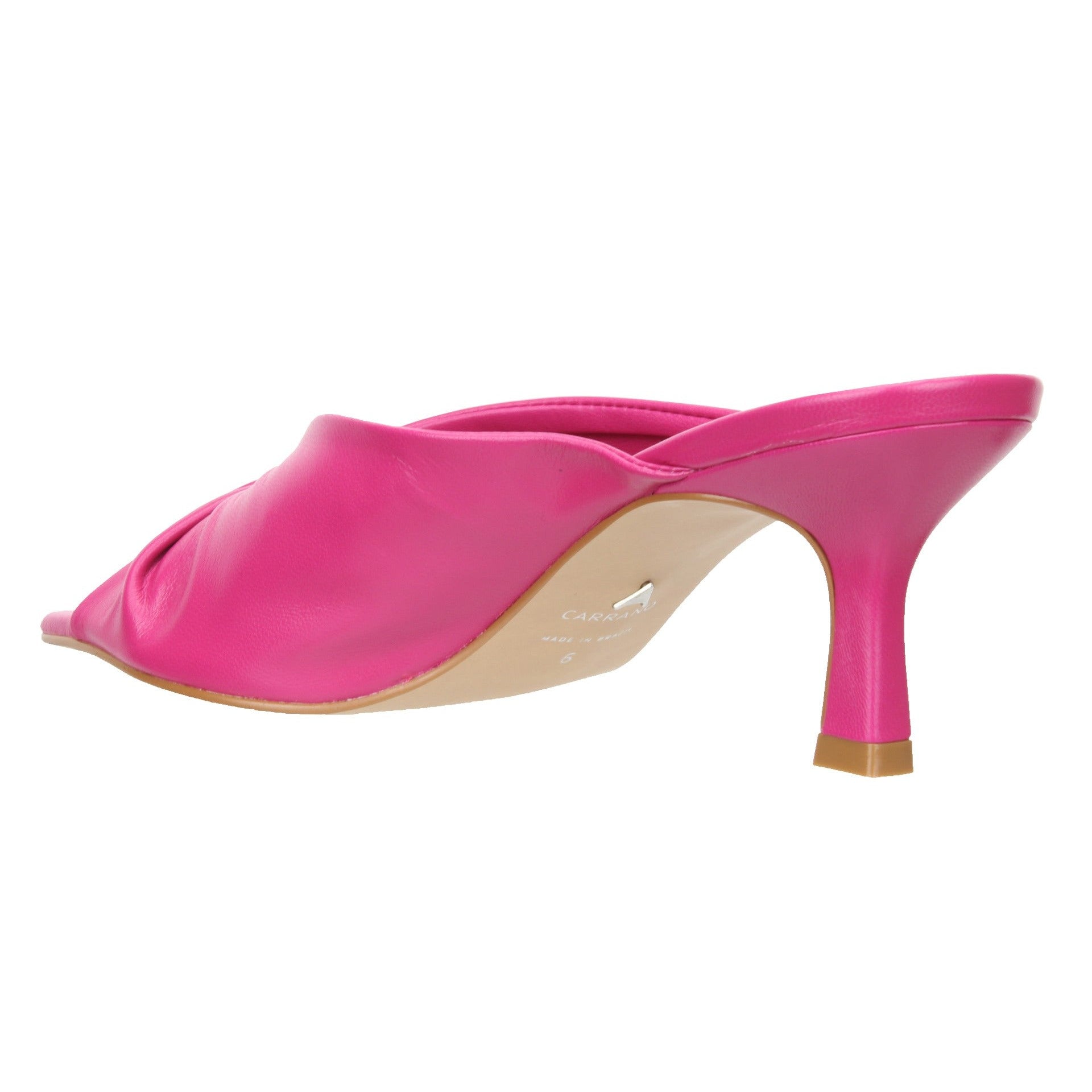 Carrano Sage Slide Leather Sandal-Fuscia