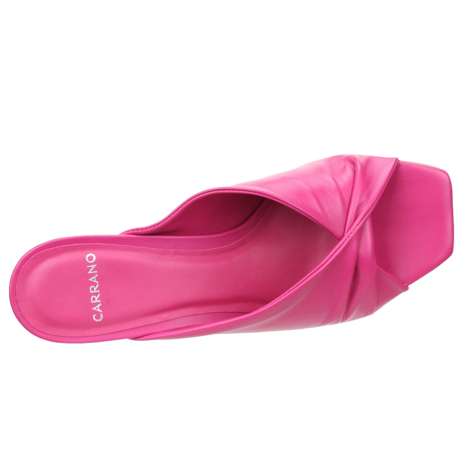 Carrano Sage Slide Leather Sandal-Fuscia