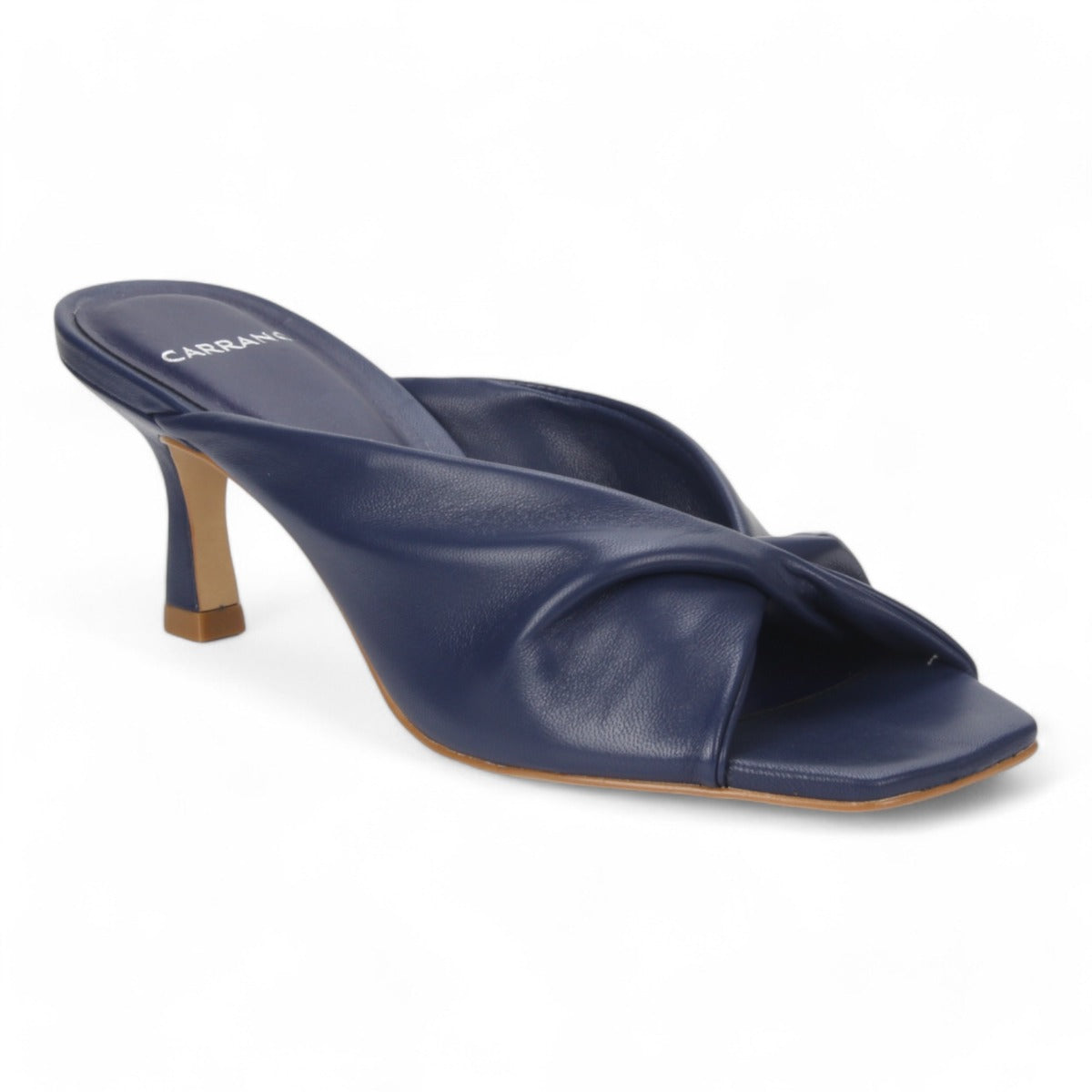 Carrano Sage Slide Leather Sandal - Navy