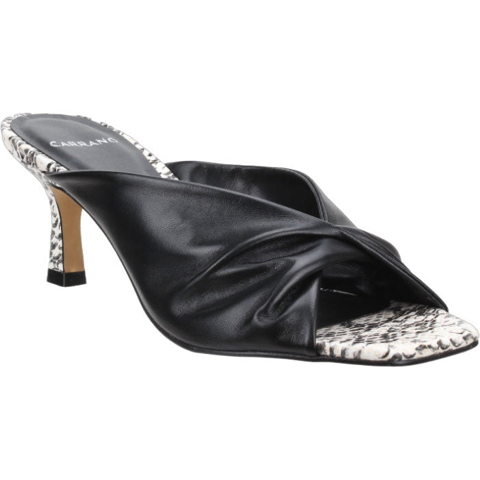 Carrano Sage Slide Leather Sandal-Viper Black