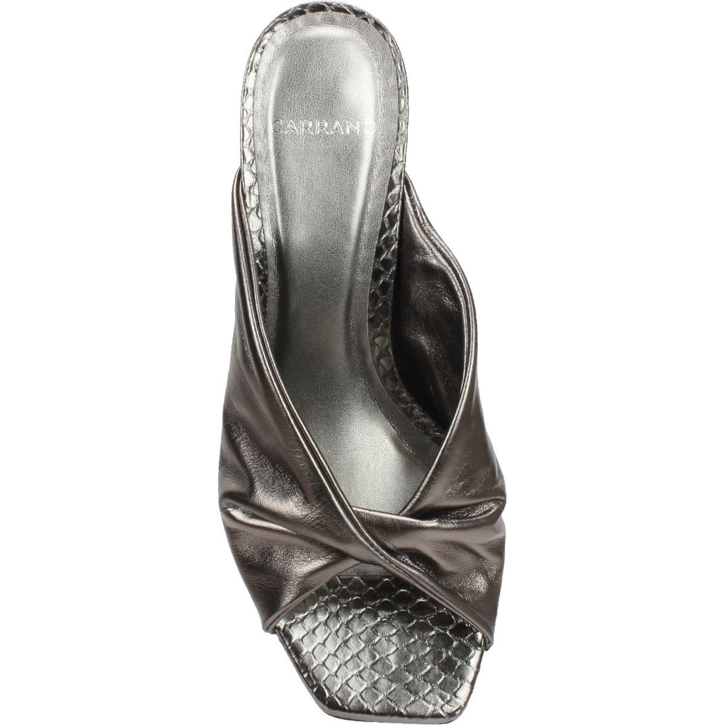 Carrano Sage Slide Leather Sandal-Viper Pewter