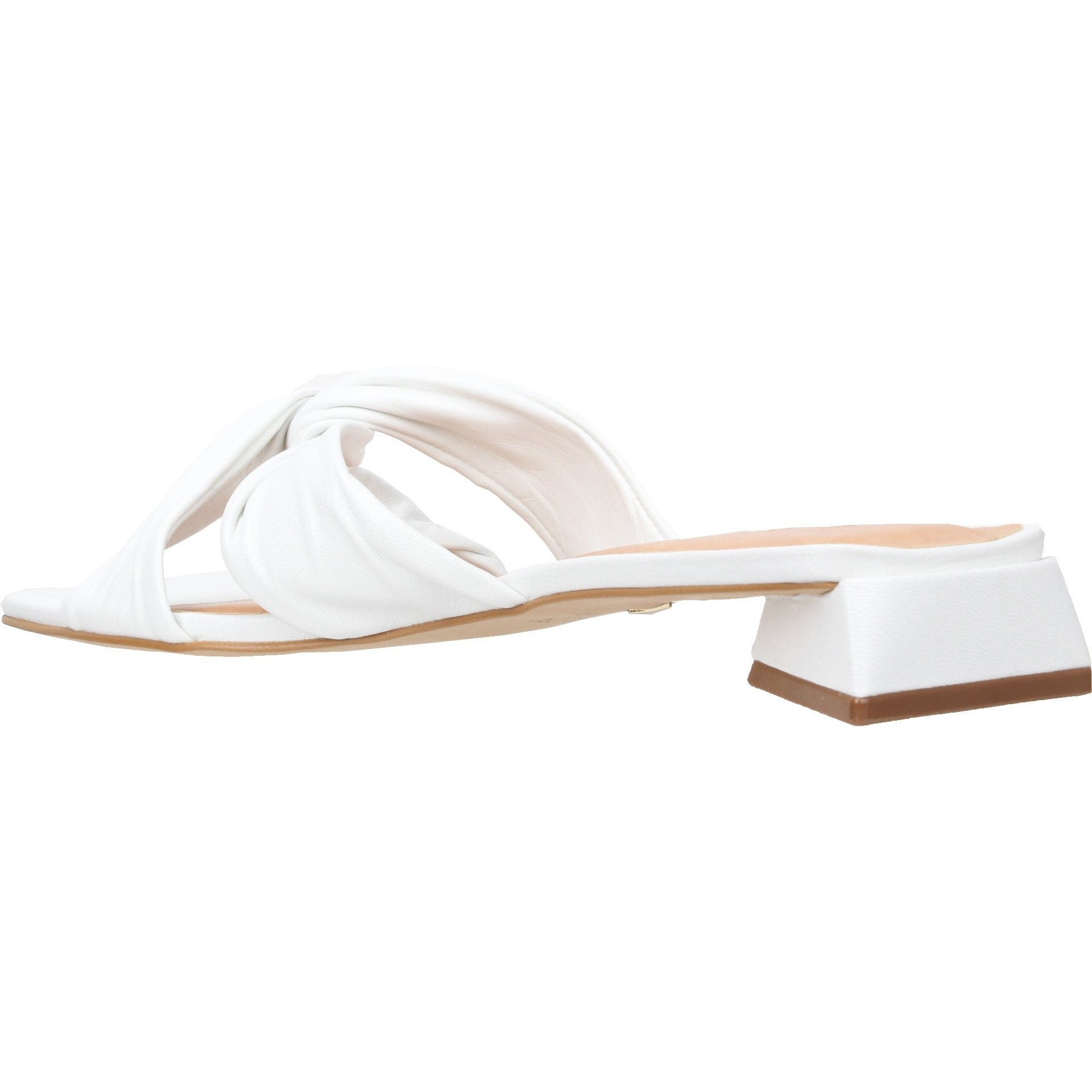 Carrano Serenity Leather Slide Sandal - White