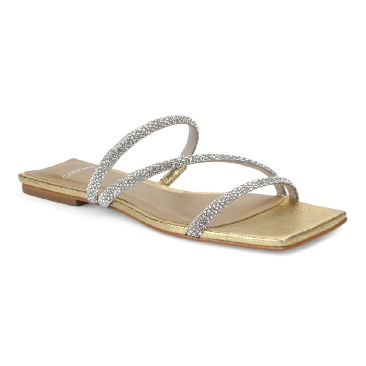 Carrano Sue Dress Flat Sandal Metallic Leather - Gold