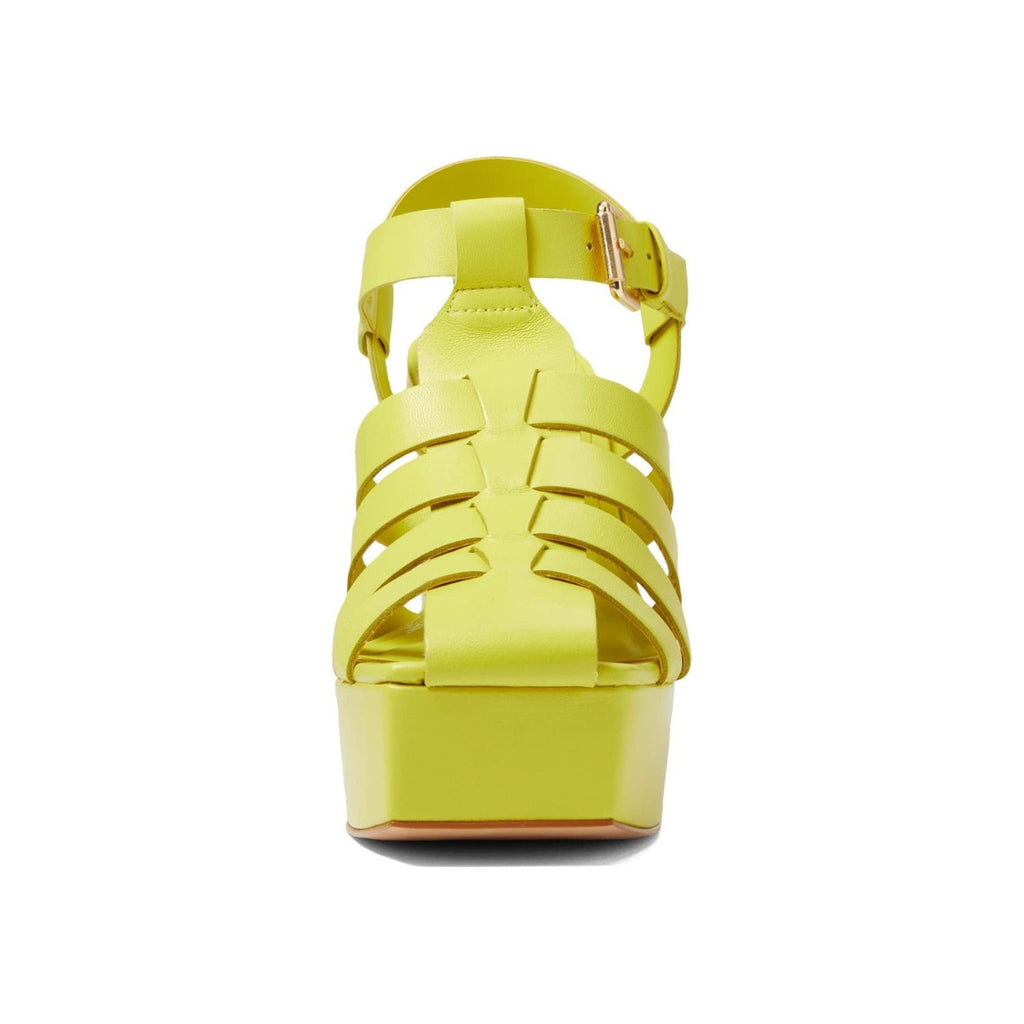 Carrano Thea Leather Platform Sandal - Lemon