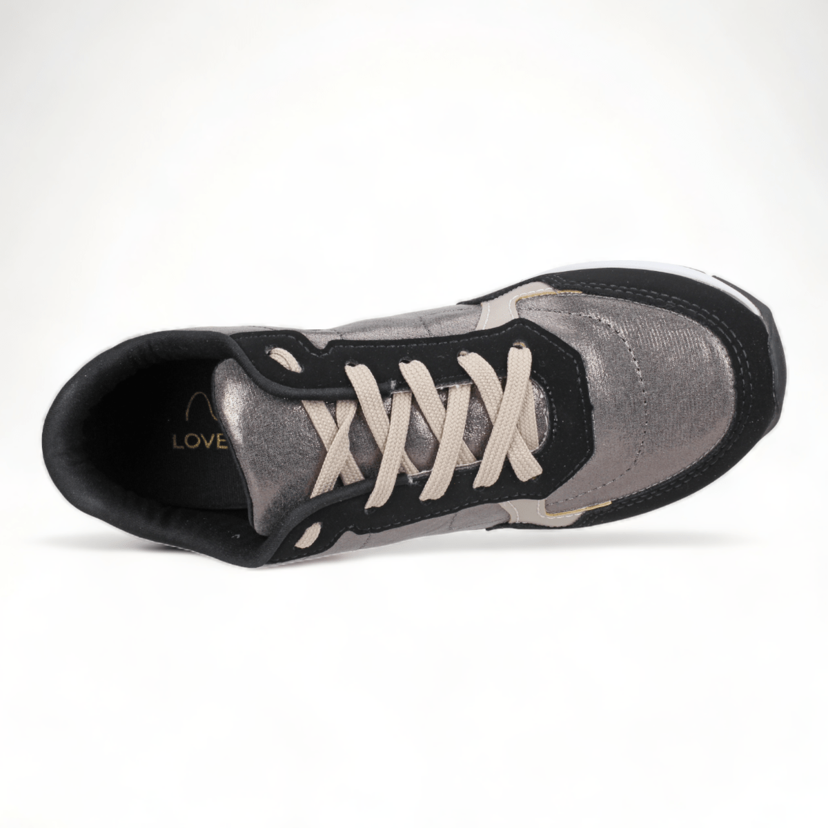 Love Rio Addison Sneakers - Black/Pewter