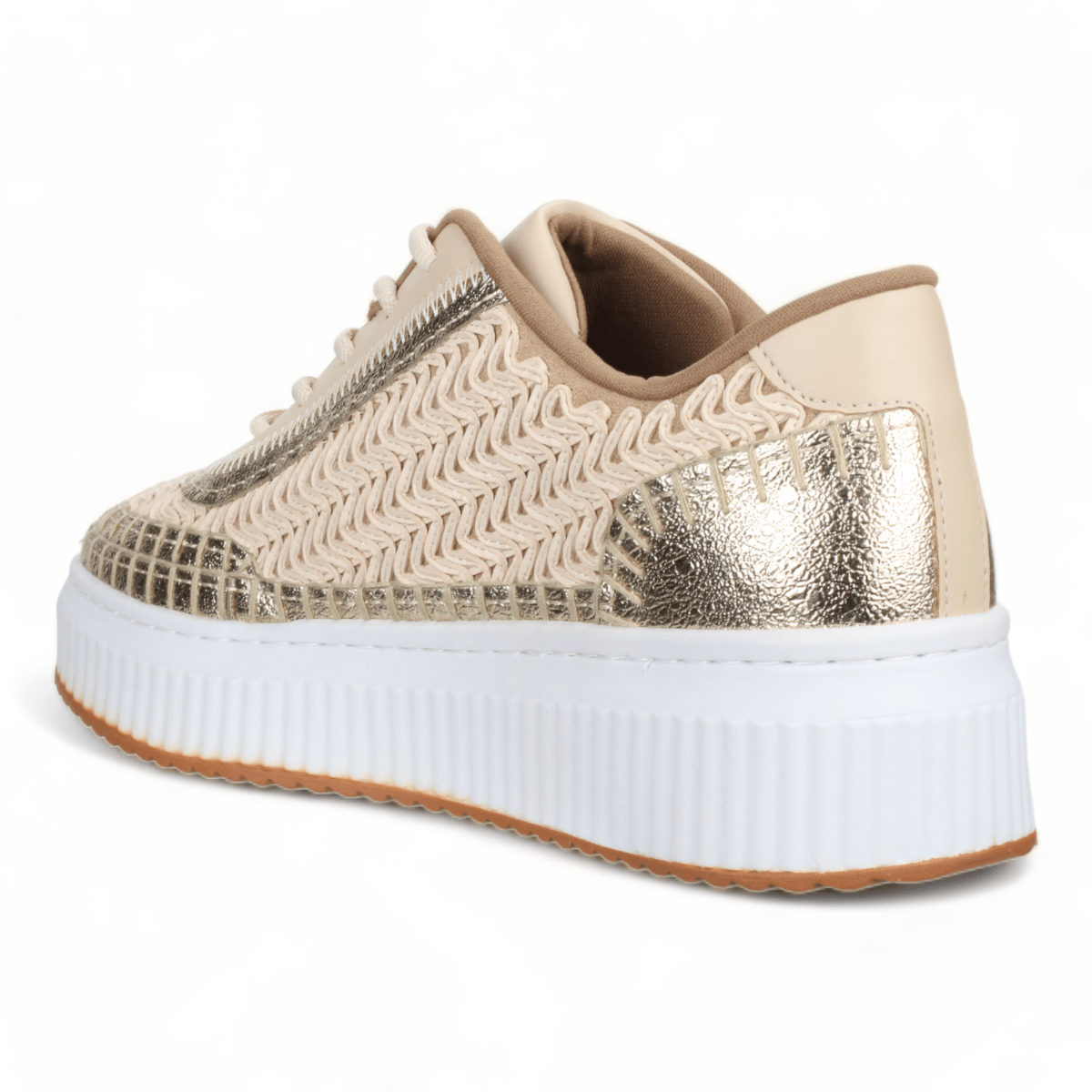Love Rio Avery Embossed Sneakers - Gold