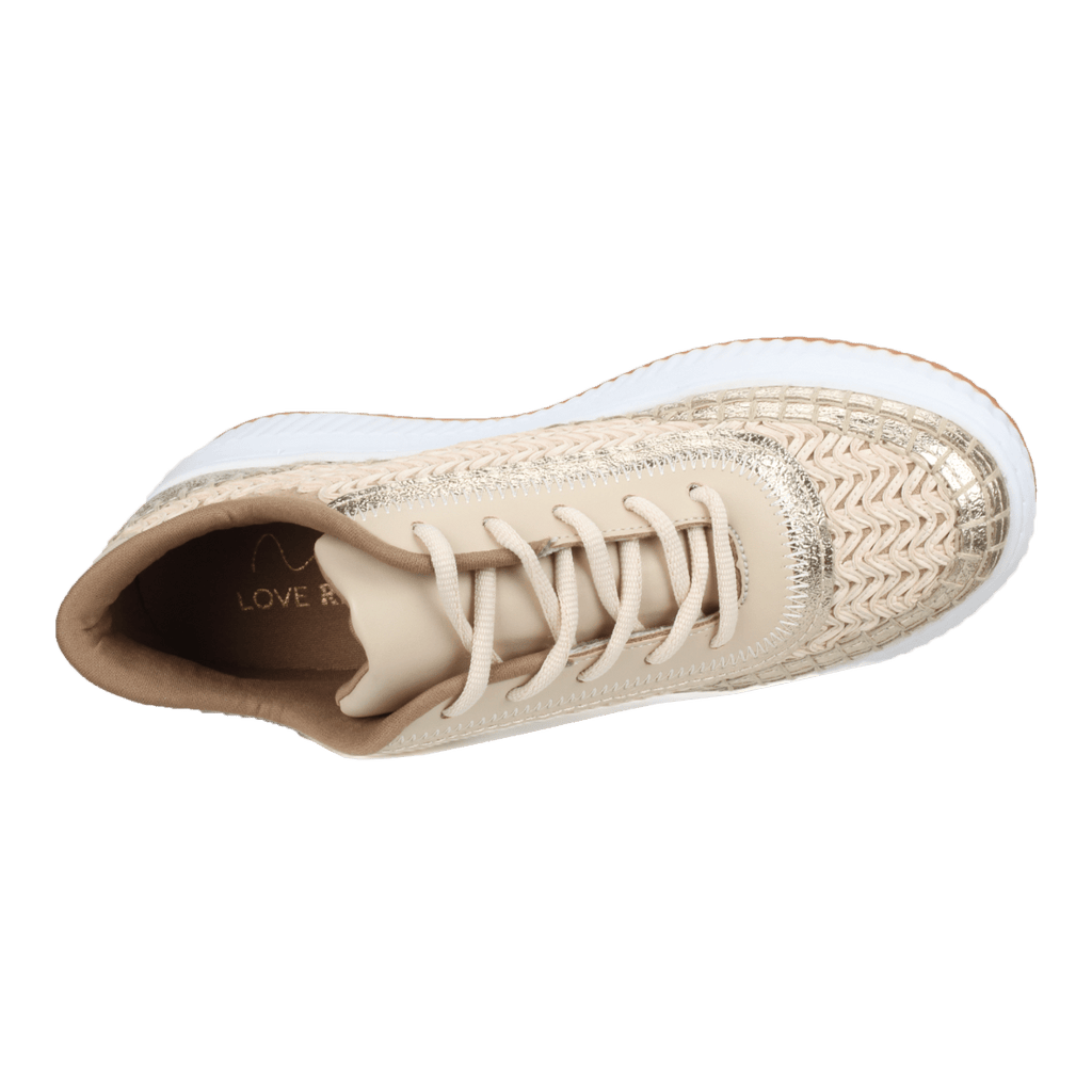 Love Rio Avery Embossed Sneakers - Gold