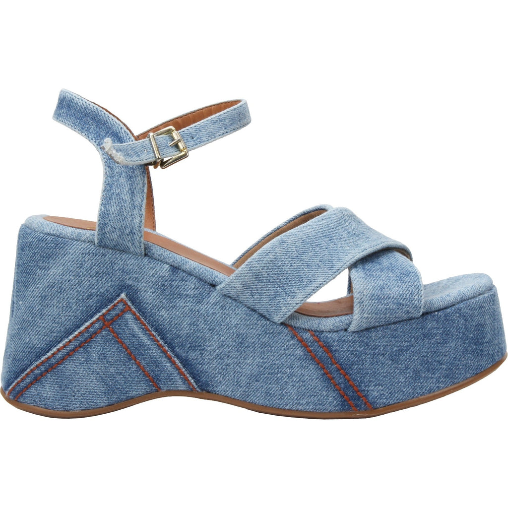 Love Rio Jeena Platform Sandal - Blue Denim