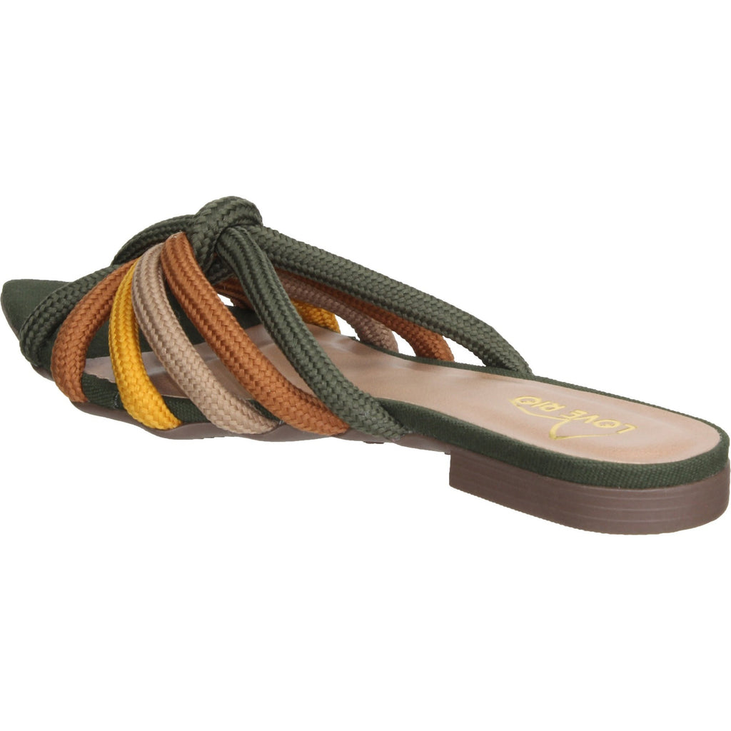 Love Rio Tracy Flat Sandal - Green