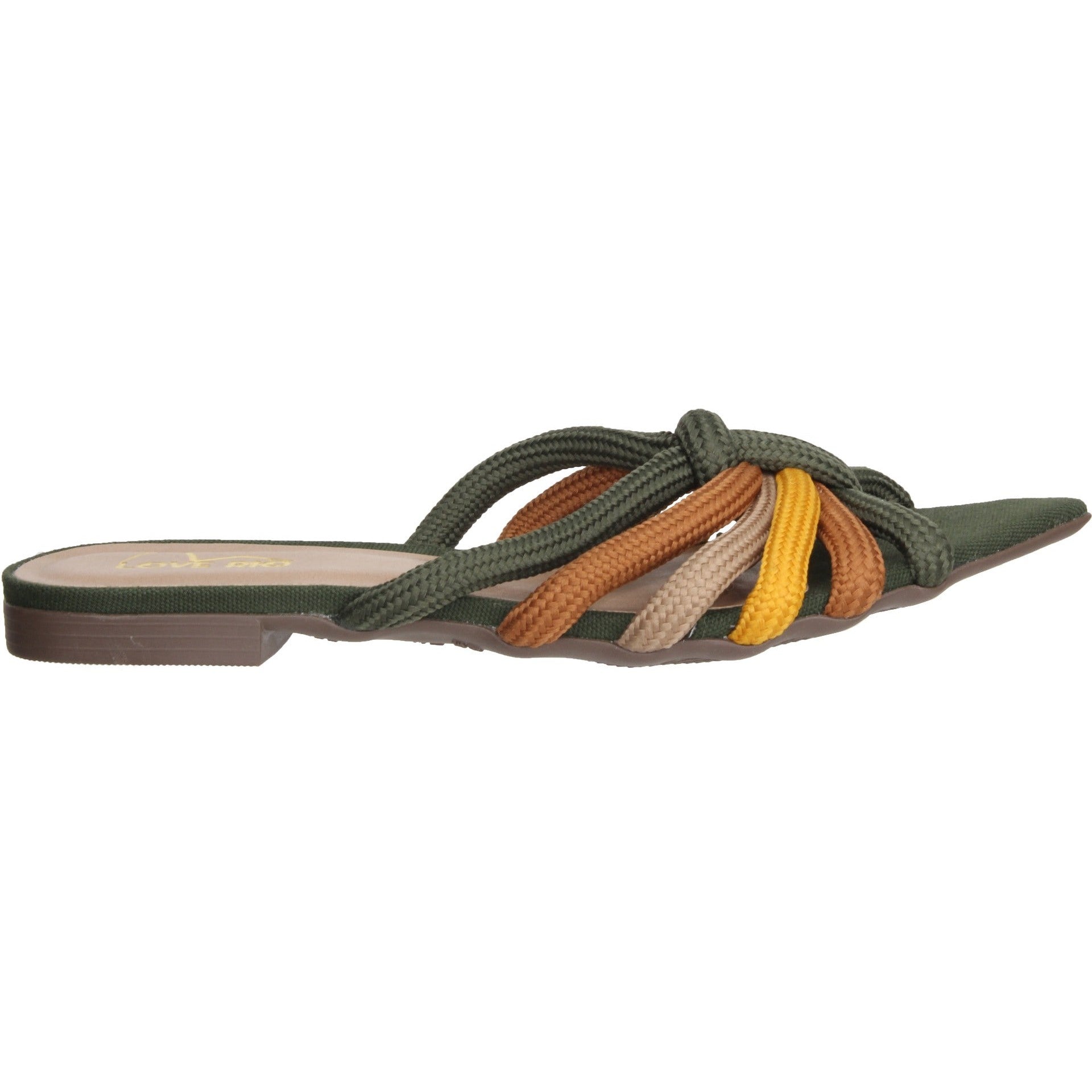 Love Rio Tracy Flat Sandal - Green