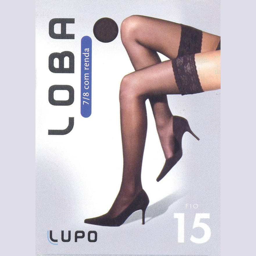 Lupo Thigh High Stocking w/ Lace