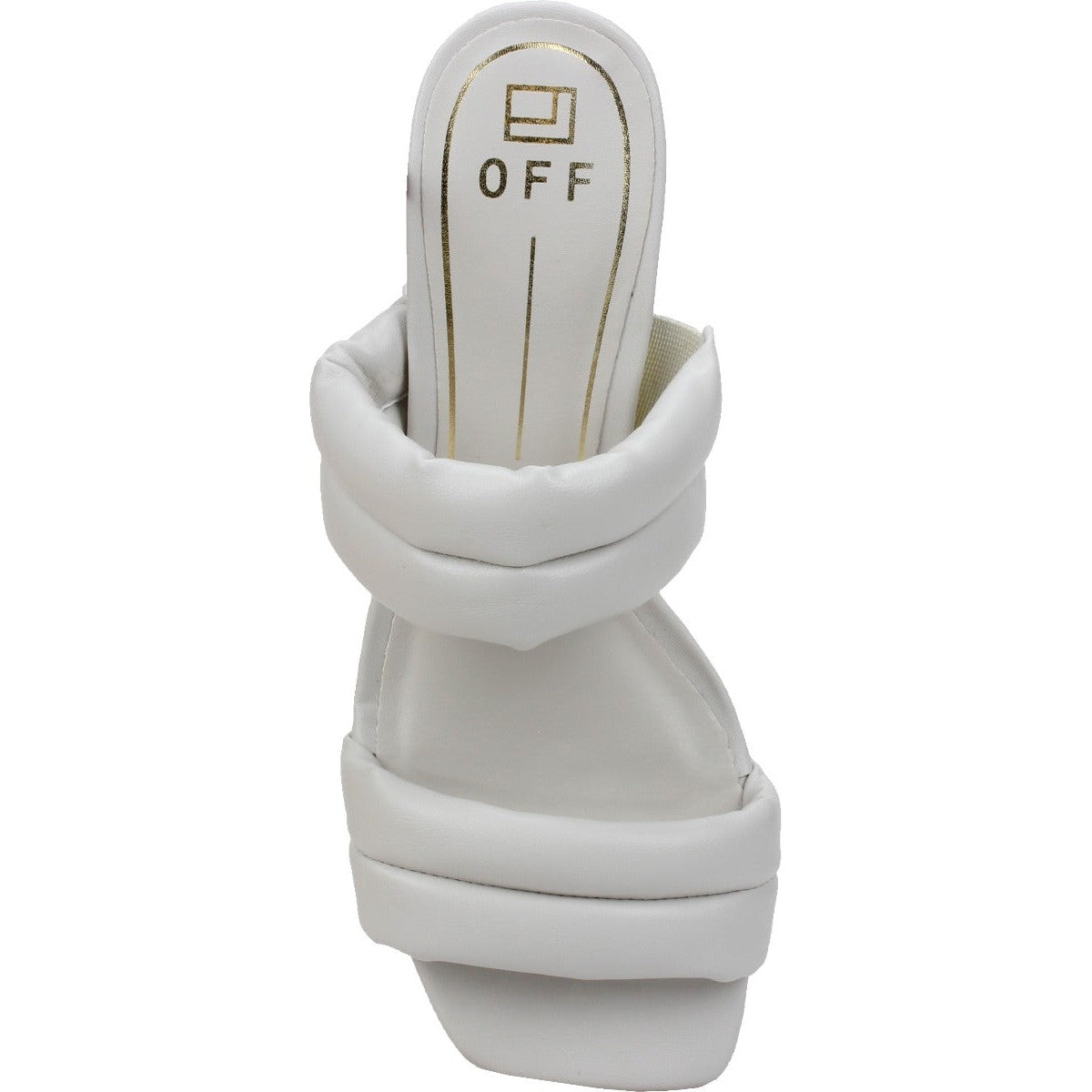 Offline Jolene Clear Heel Sandal - Off-White