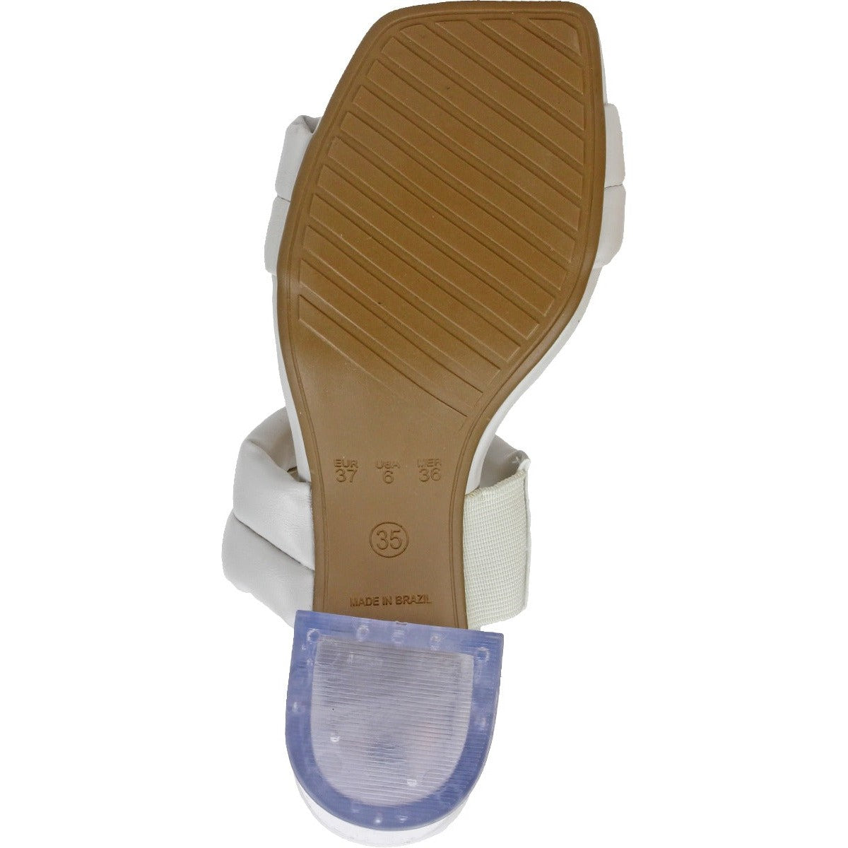 Offline Jolene Clear Heel Sandal - Off-White