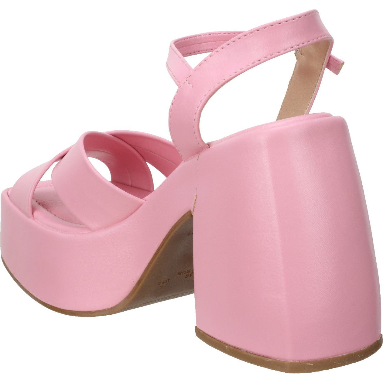 Offline Platform Sandal Ankle Strap - Pink