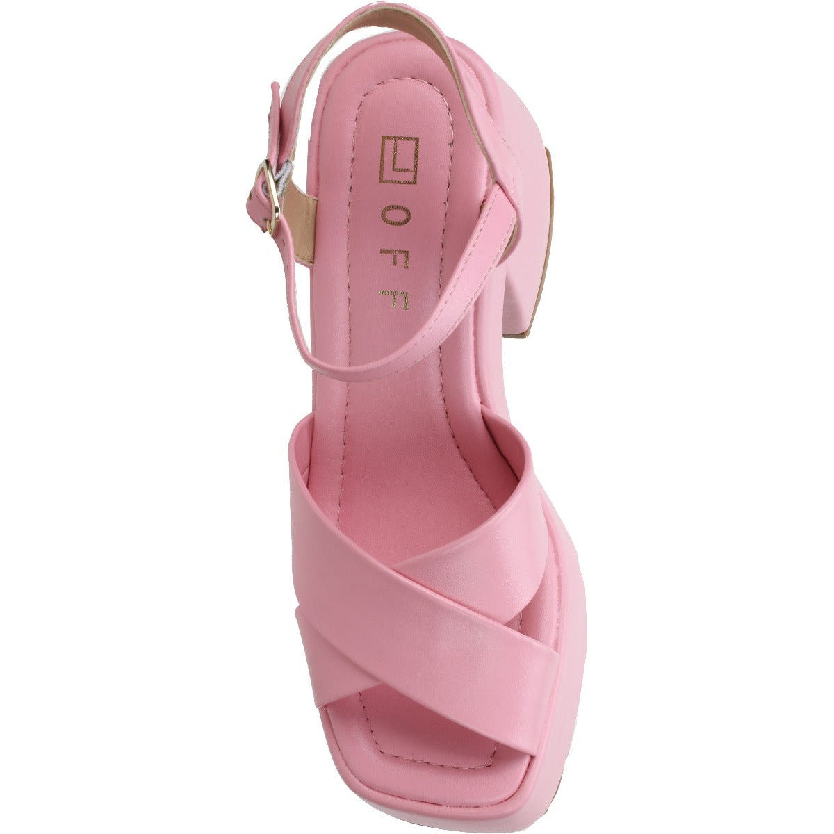 Offline Platform Sandal Ankle Strap - Pink