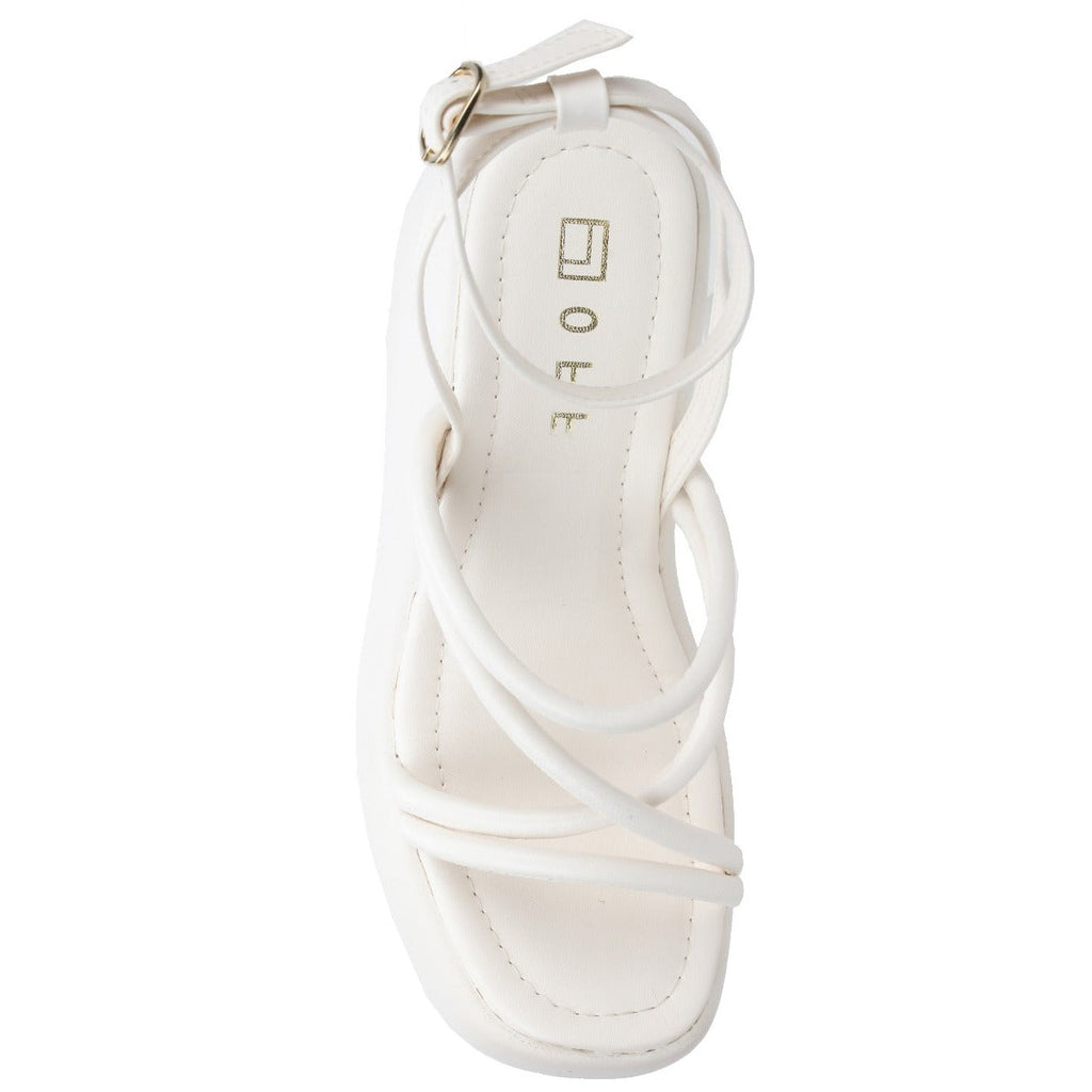 Offline Strappy Platform Sandal-Pearl