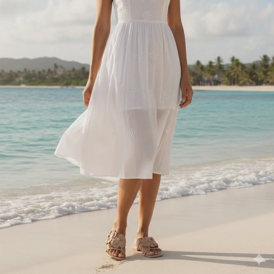 Bruno Menegatti Bloom Slide Sandal Flower - Nude