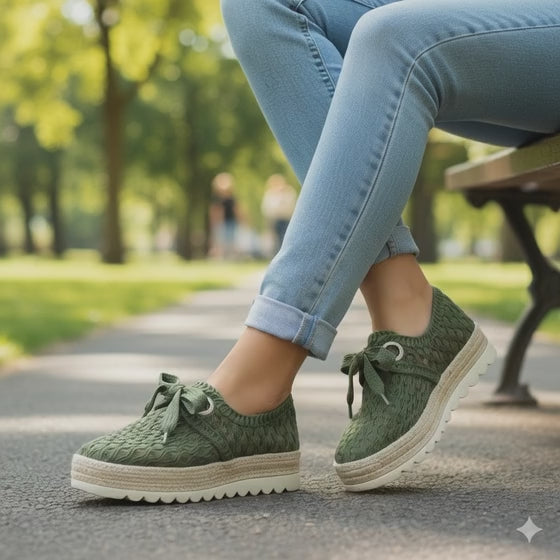 Love Rio Alisha Crochet Sneakers - Olive