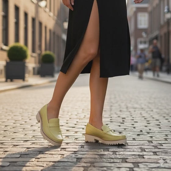 Bruno Menegatti Carrera Leather Loafer - Lemon