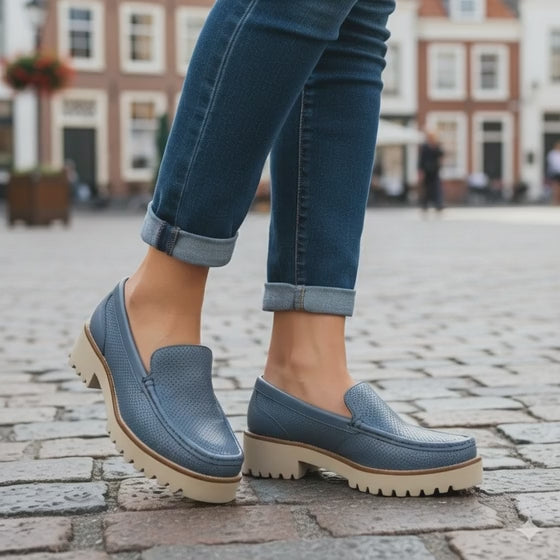 Bruno Menegatti Carrera Leather Loafer - Blue Fairy