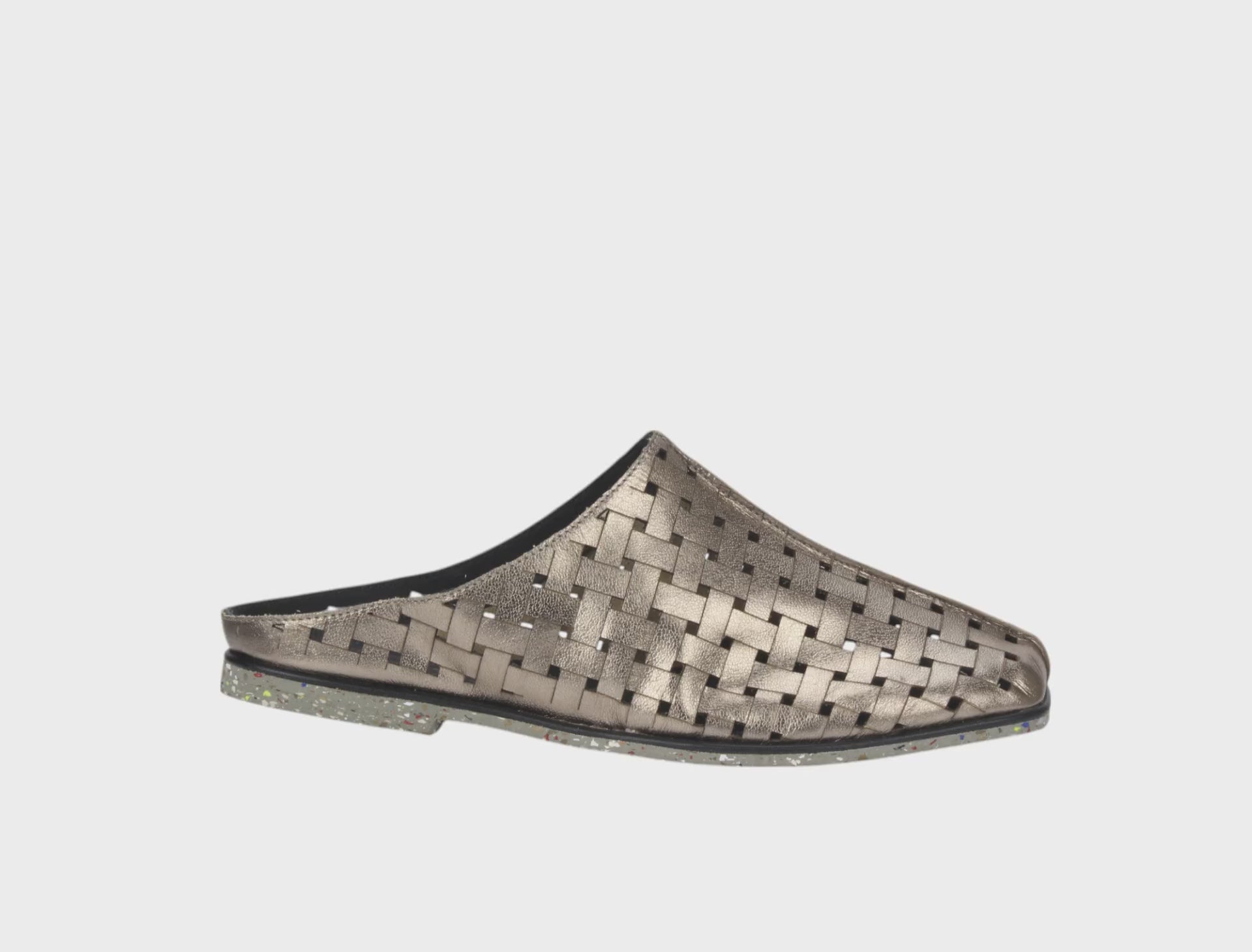Bruno Menegatti Ipadma Mule Leather - Pewter